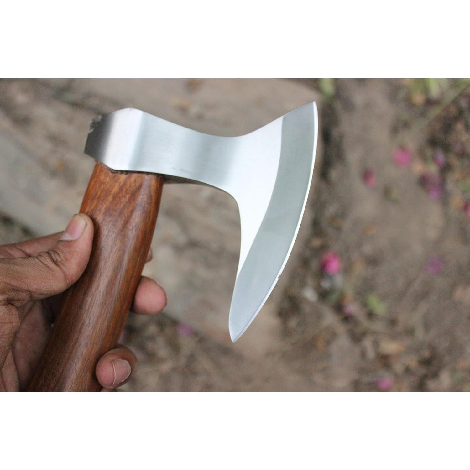 Hacha Tomahawk Forjada a Mano Mountain Bar 5160 40.64 cm