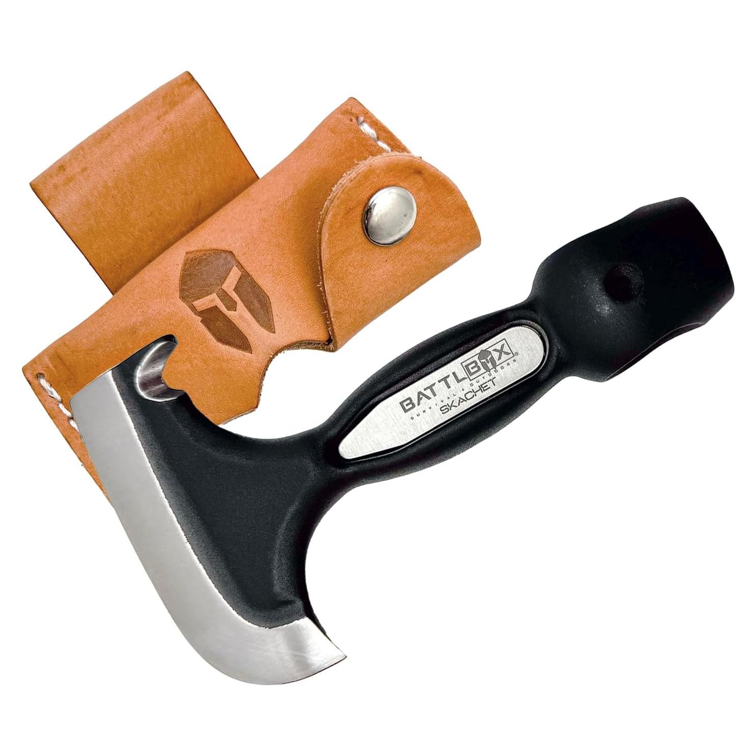 Hacha de Supervivencia BATTLBOX Skachet 8.89cm Acero al Carbono