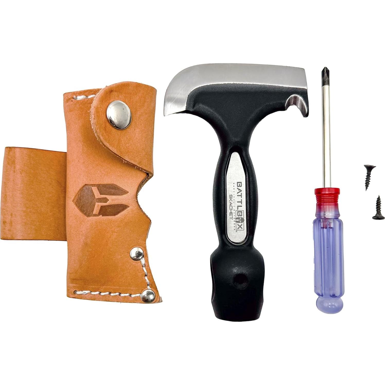 Hacha de Supervivencia BATTLBOX Skachet 8.89cm Acero al Carbono