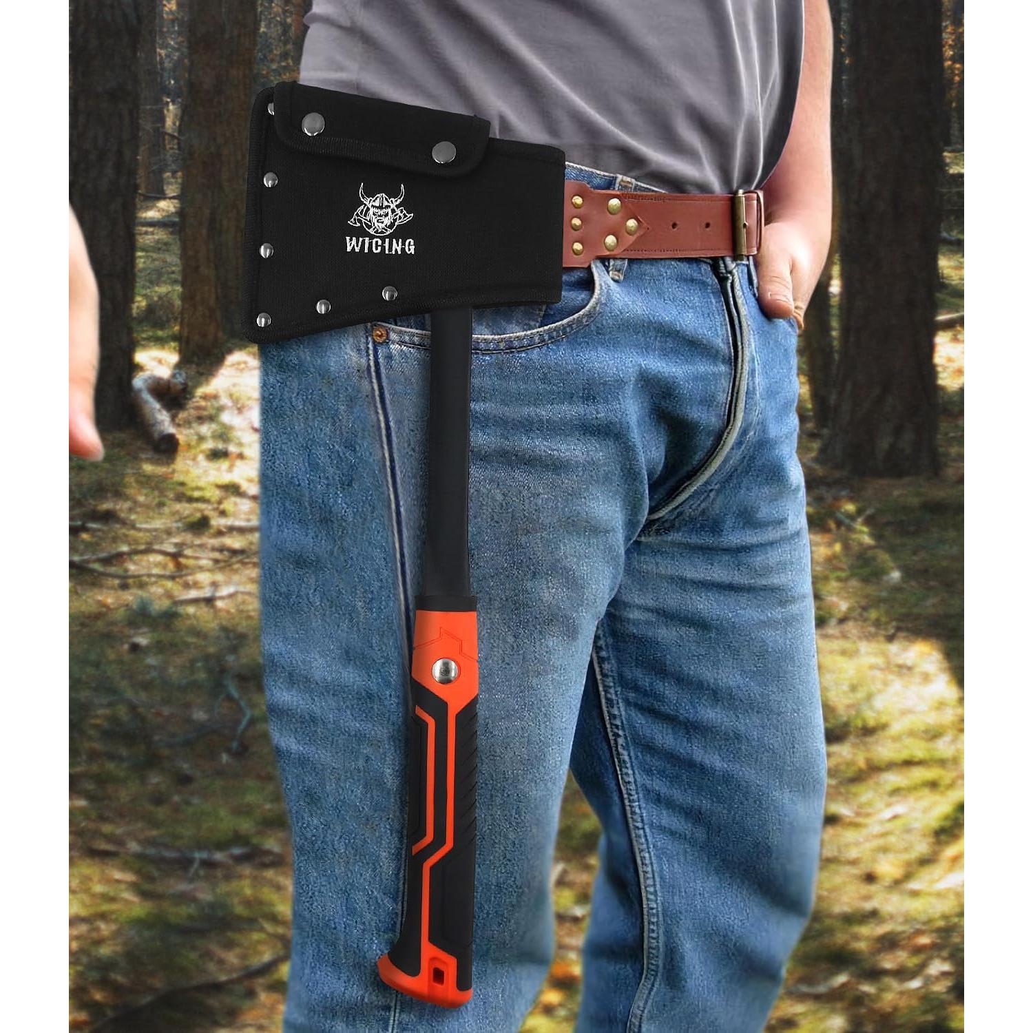 Hacha de Camping WICING 43.18 cm Acero Manganeso 1065 Antideslizante