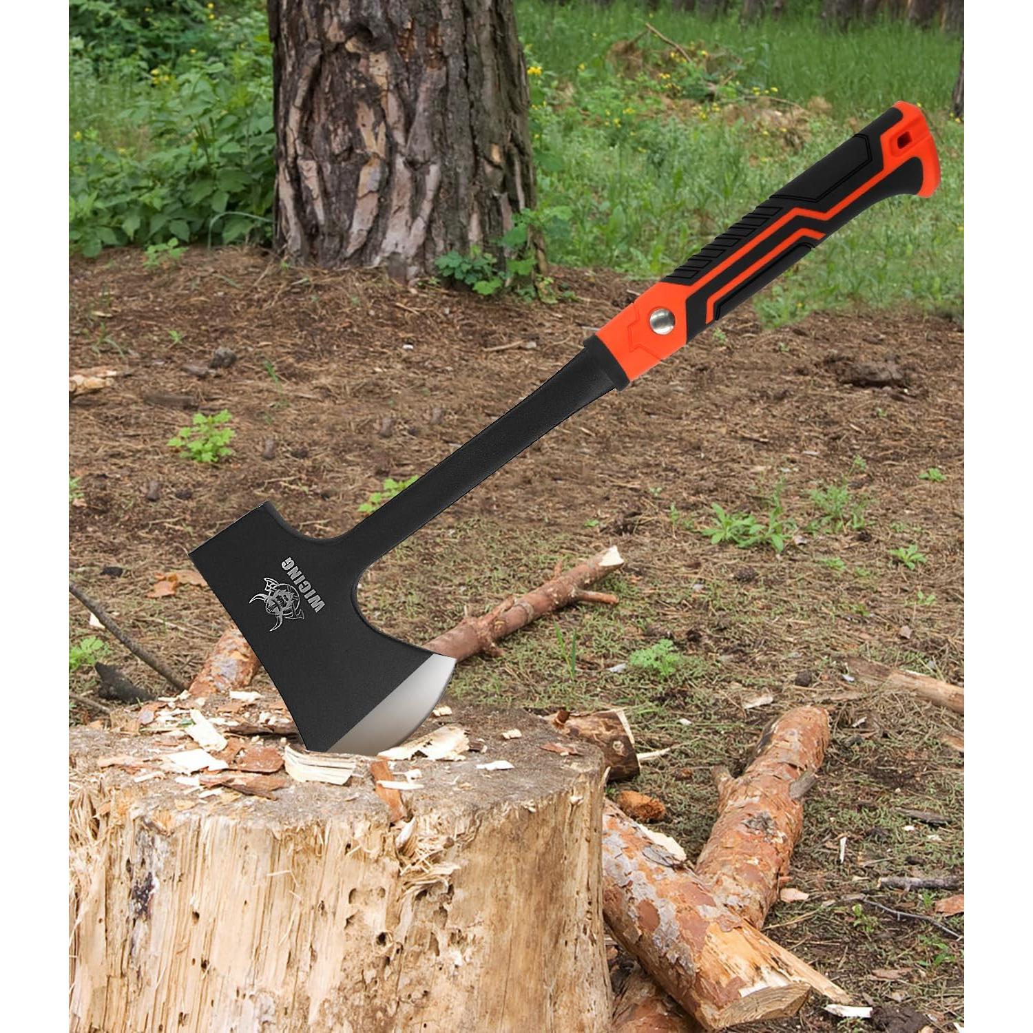 Hacha de Camping WICING 43.18 cm Acero Manganeso 1065 Antideslizante