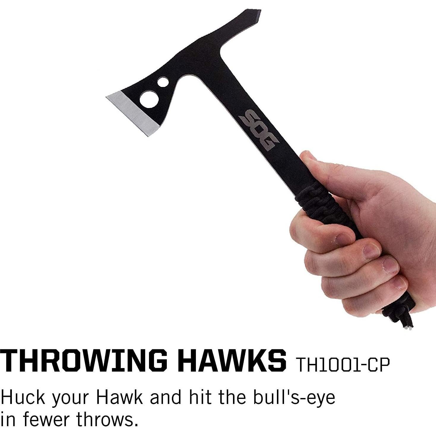 Hachas de Lanzamiento SOG TH1001-CP - 3 Piezas Acero Inoxidable