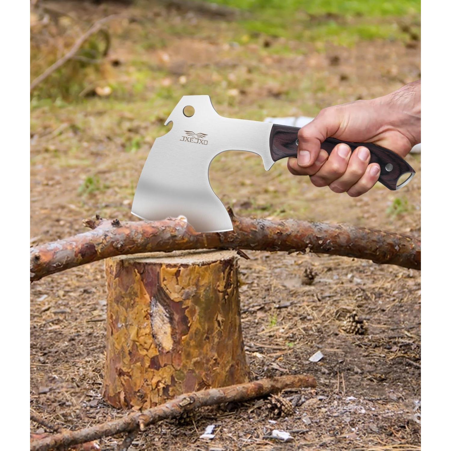 Hacha de Camping JXE JXO 24.1 cm Mango Completo con Funda