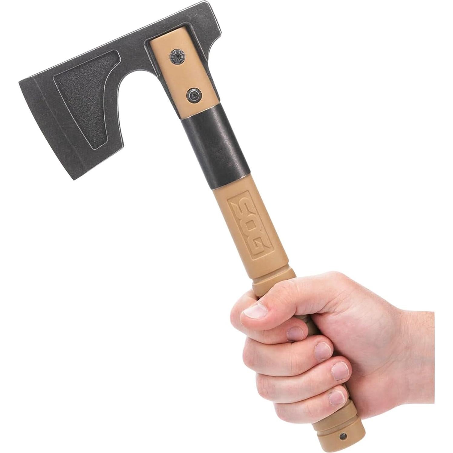 Hacha de Camping SOG - Manija FDE, 29.2 cm, Acero Inoxidable