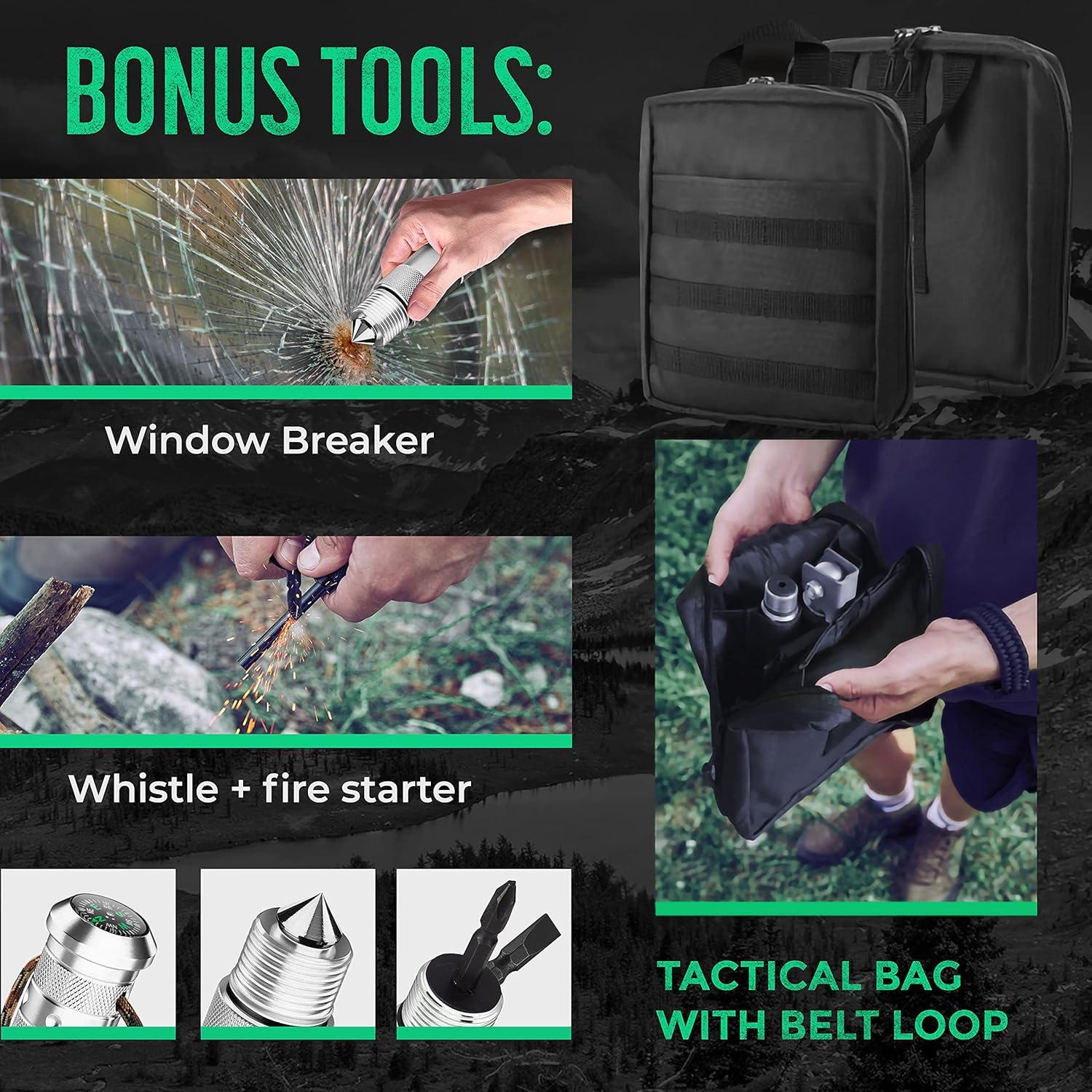 Pala y Hacha de Camping Pathway North - Multiuso Plegable de Acero Inoxidable