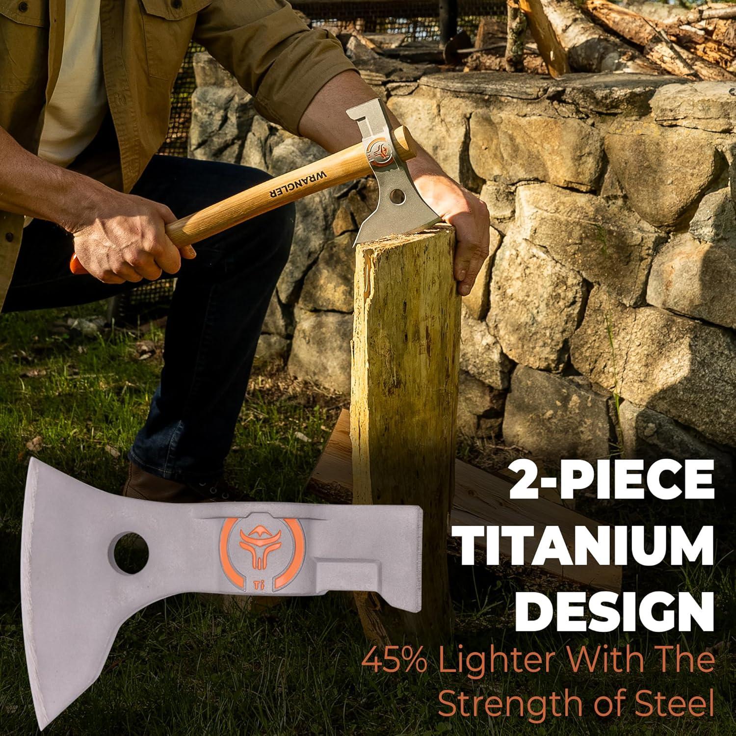 Hacha de Camping Wrangler Tools Tomahawk Titanio 1.16 kg