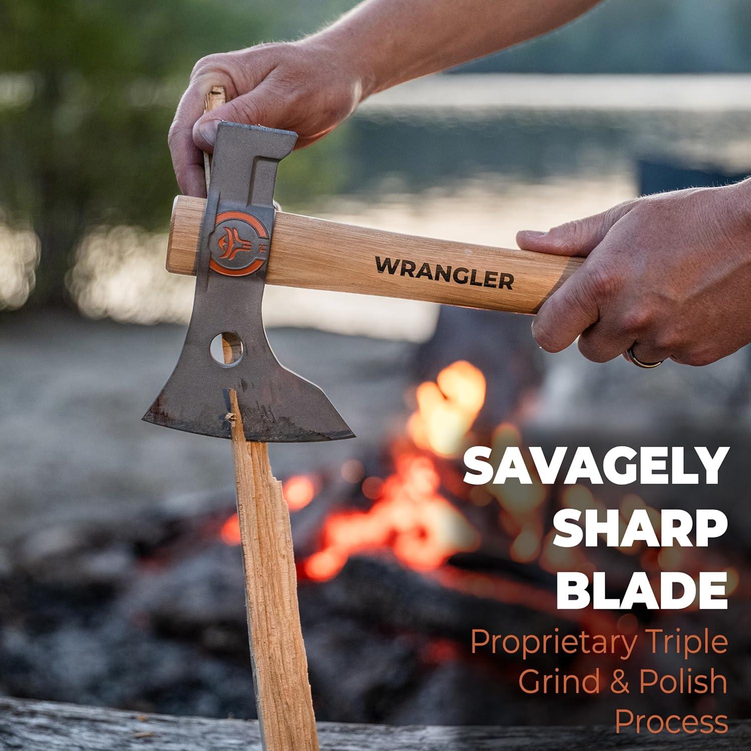 Hacha de Camping Wrangler Tools Tomahawk Titanio 1.16 kg