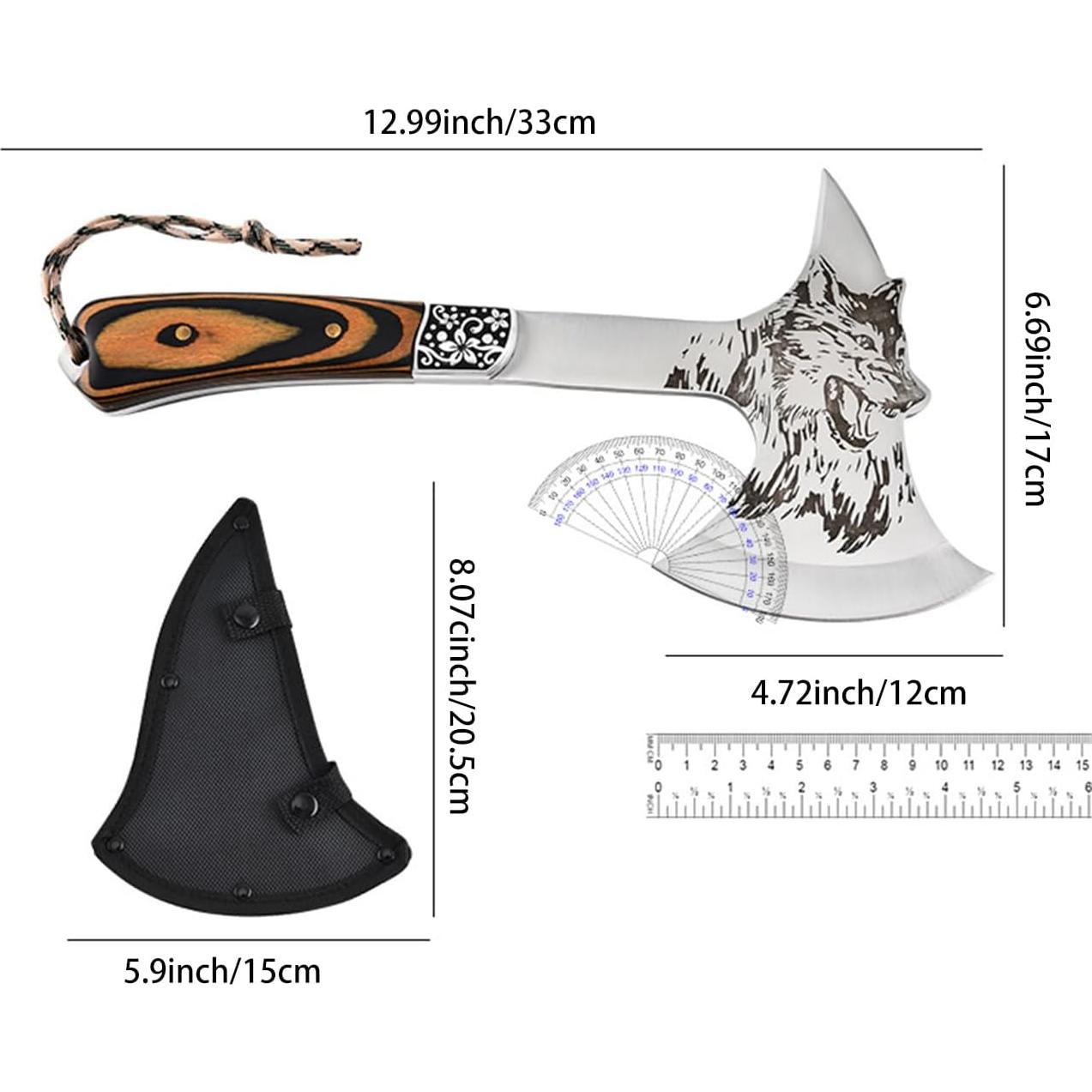 Hacha Multifuncional Vbvbip para Jardín y Camping 0.79 kg
