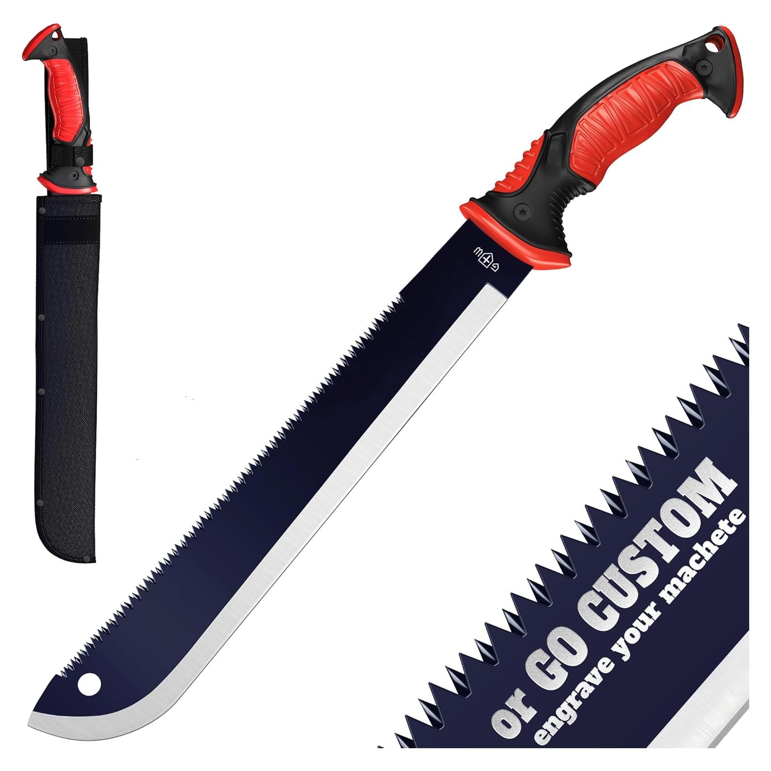 Machete con Sierra Grand Way 48.26 cm Acero Inoxidable Ergonómico