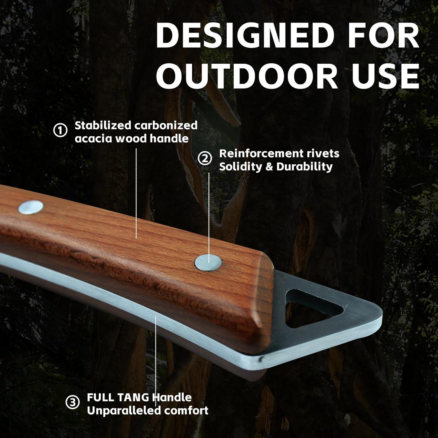 Hacha Tomahawk ToughEdge TE01 - Multifuncional para Camping