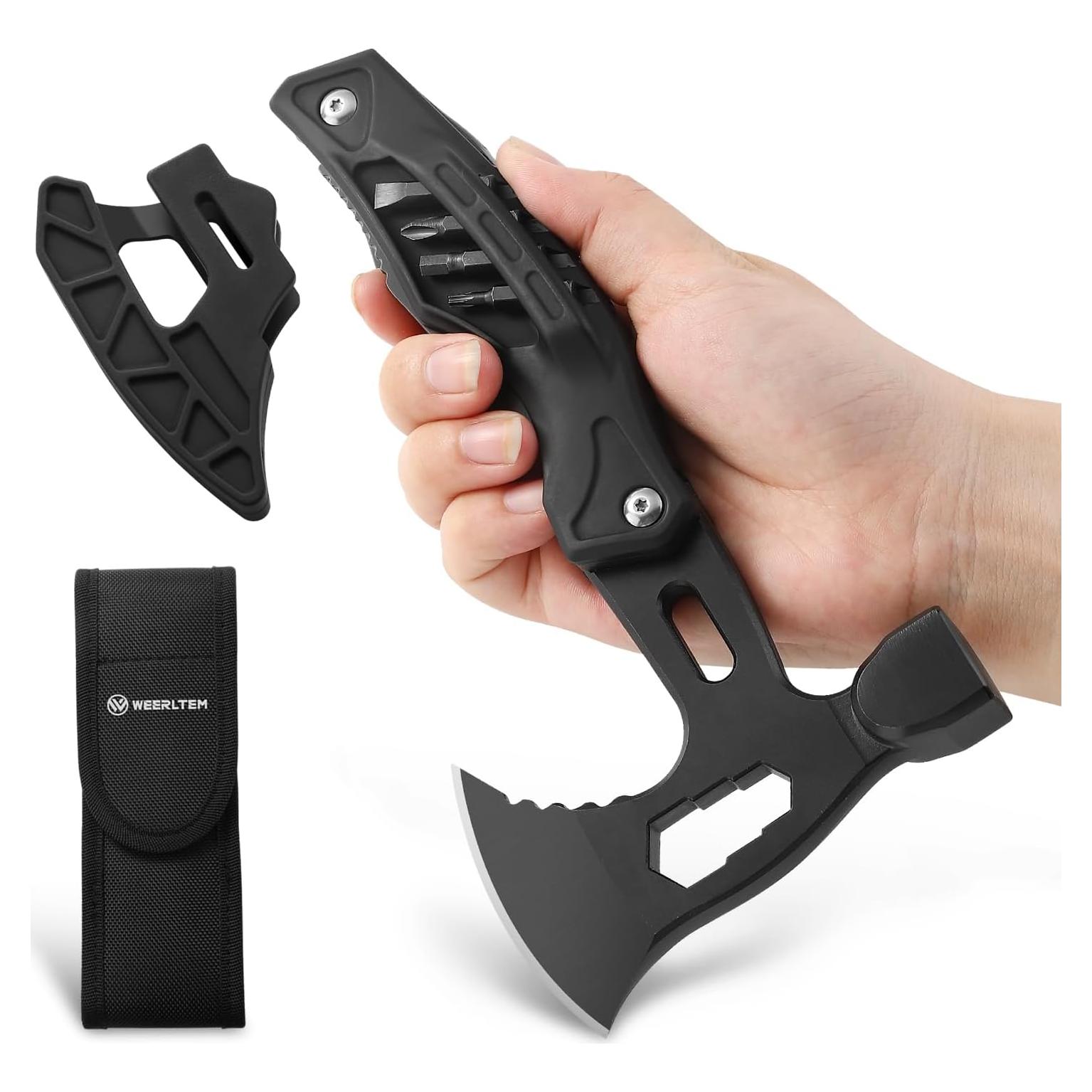 Martillo Hacha Multitool WEERLTEM 22 en 1 para Camping