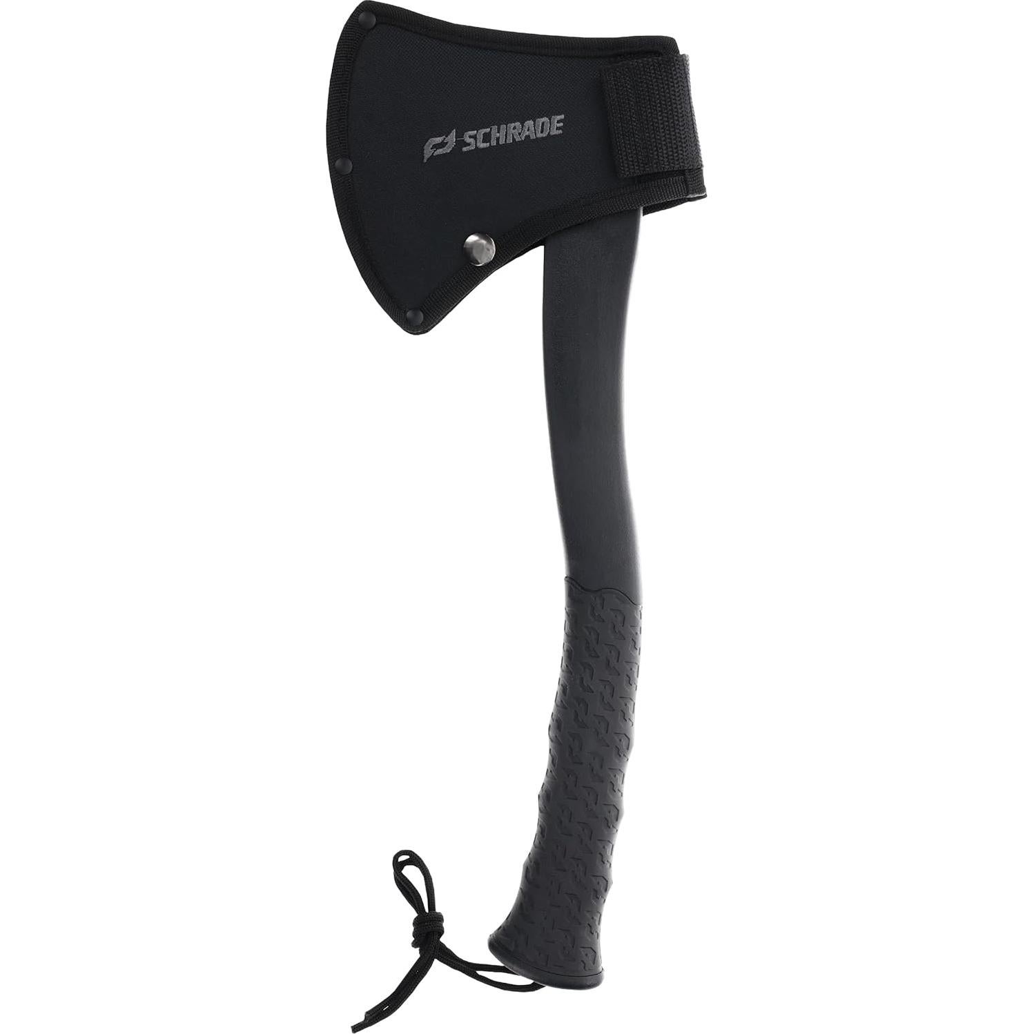 Bedrock Magnum 15.7in Survival Axe with 4.2in Stainless Steel Blade and TPR Rubber Handle for Outdoor Survival