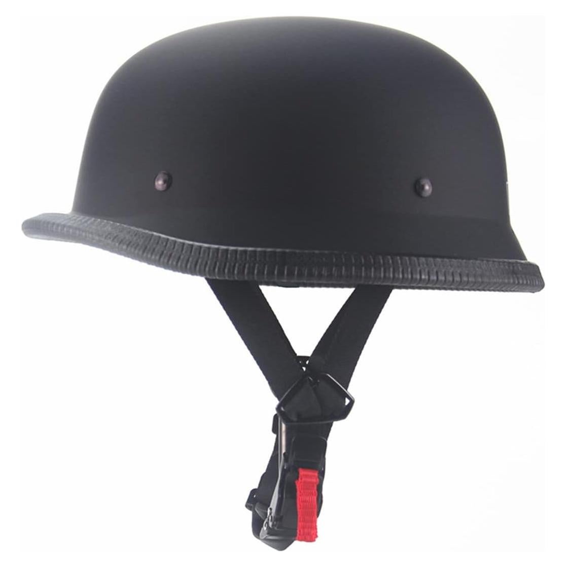 Casco de Motocicleta SanQing Negro Brillante Mediano