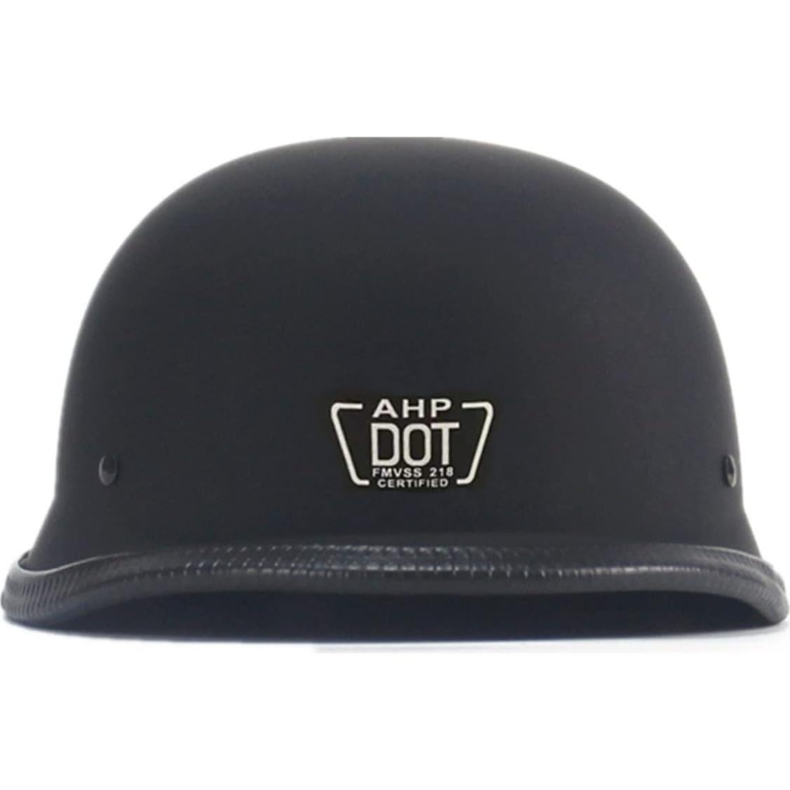 Casco de Motocicleta SanQing Negro Brillante Mediano