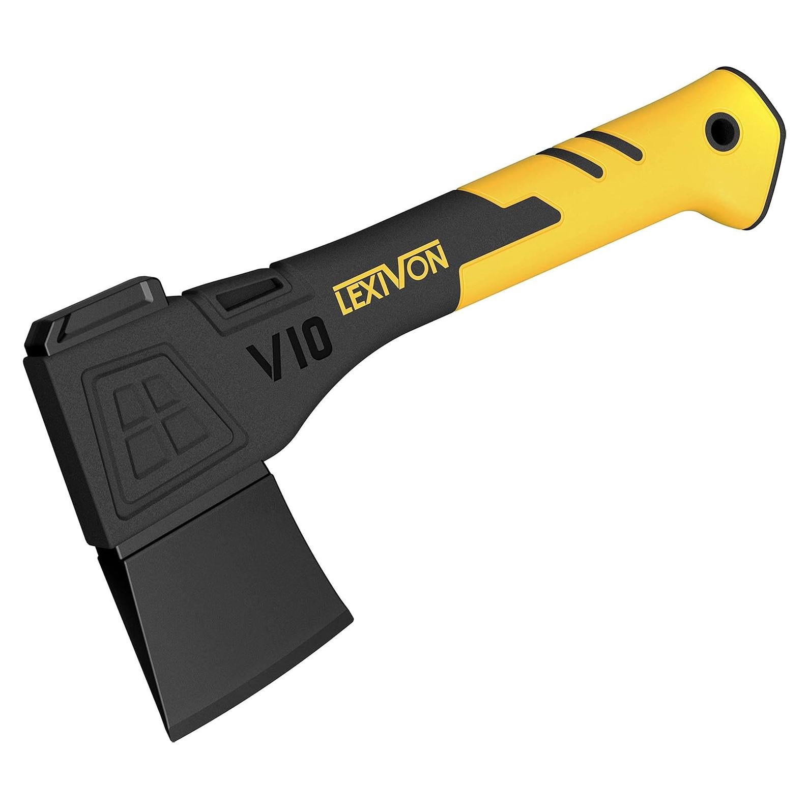 Hacha de Camping LEXIVON V10 - 25.4 cm, Acero de Carbono