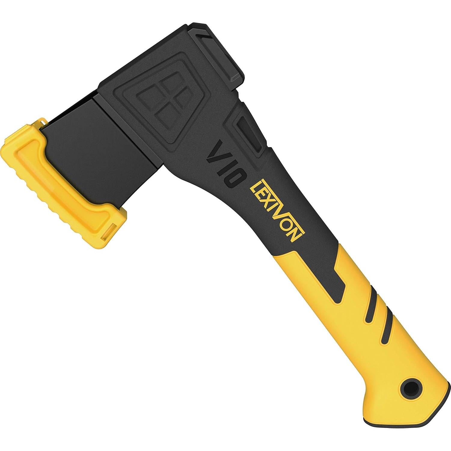 Hacha de Camping LEXIVON V10 - 25.4 cm, Acero de Carbono