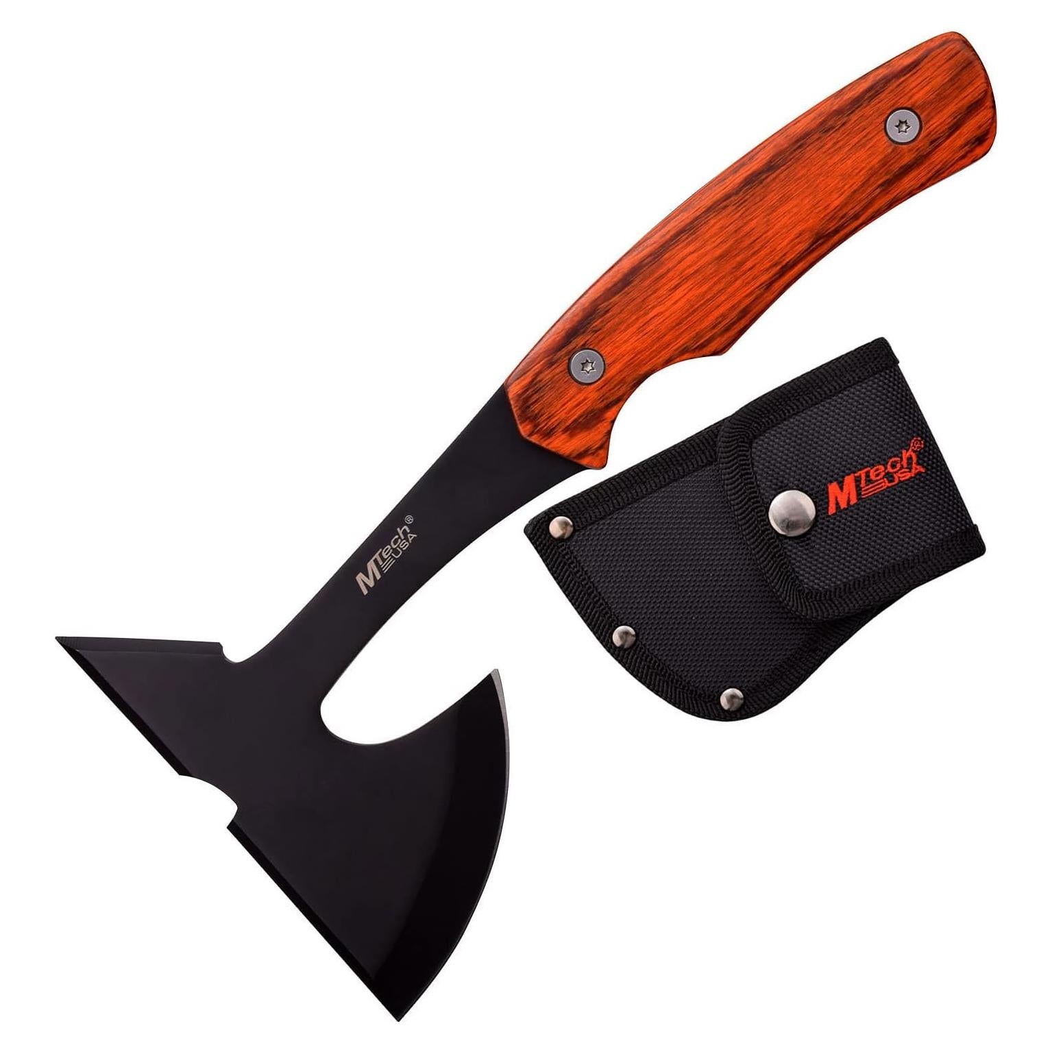 Hacha MTECH USA MT-600PK 23cm Acero Inoxidable Pakkawood