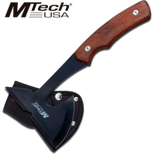 Hacha MTECH USA MT-600PK 23cm Acero Inoxidable Pakkawood