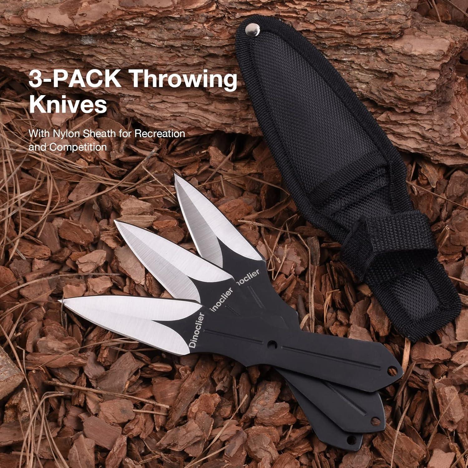 Set de 6 Hachas de Lanzamiento Dinoclier 27.18 cm con Funda