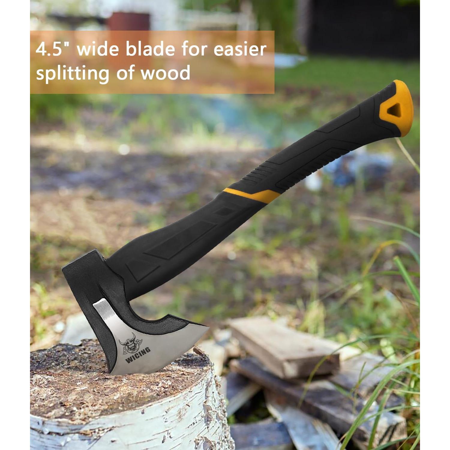 Hacha de Partir WICING 38.1 cm Acero Manganeso 1065 Mango Fibra Vidrio