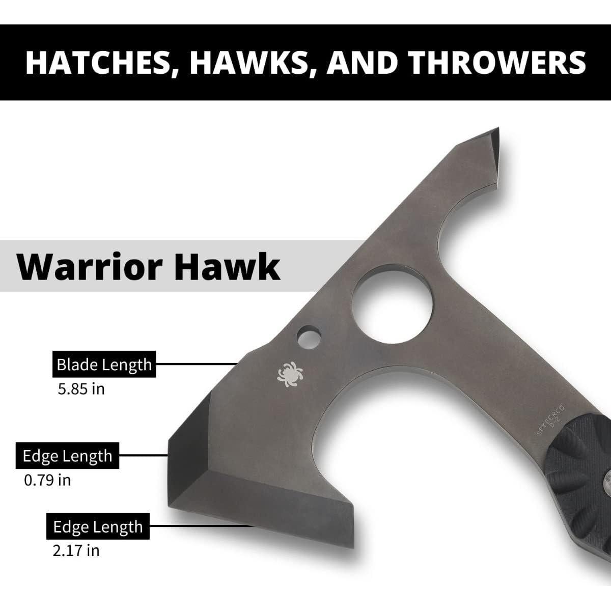 Hacha Tomahawk Spyderco Warrior Hawk 34.7 cm Acero D2