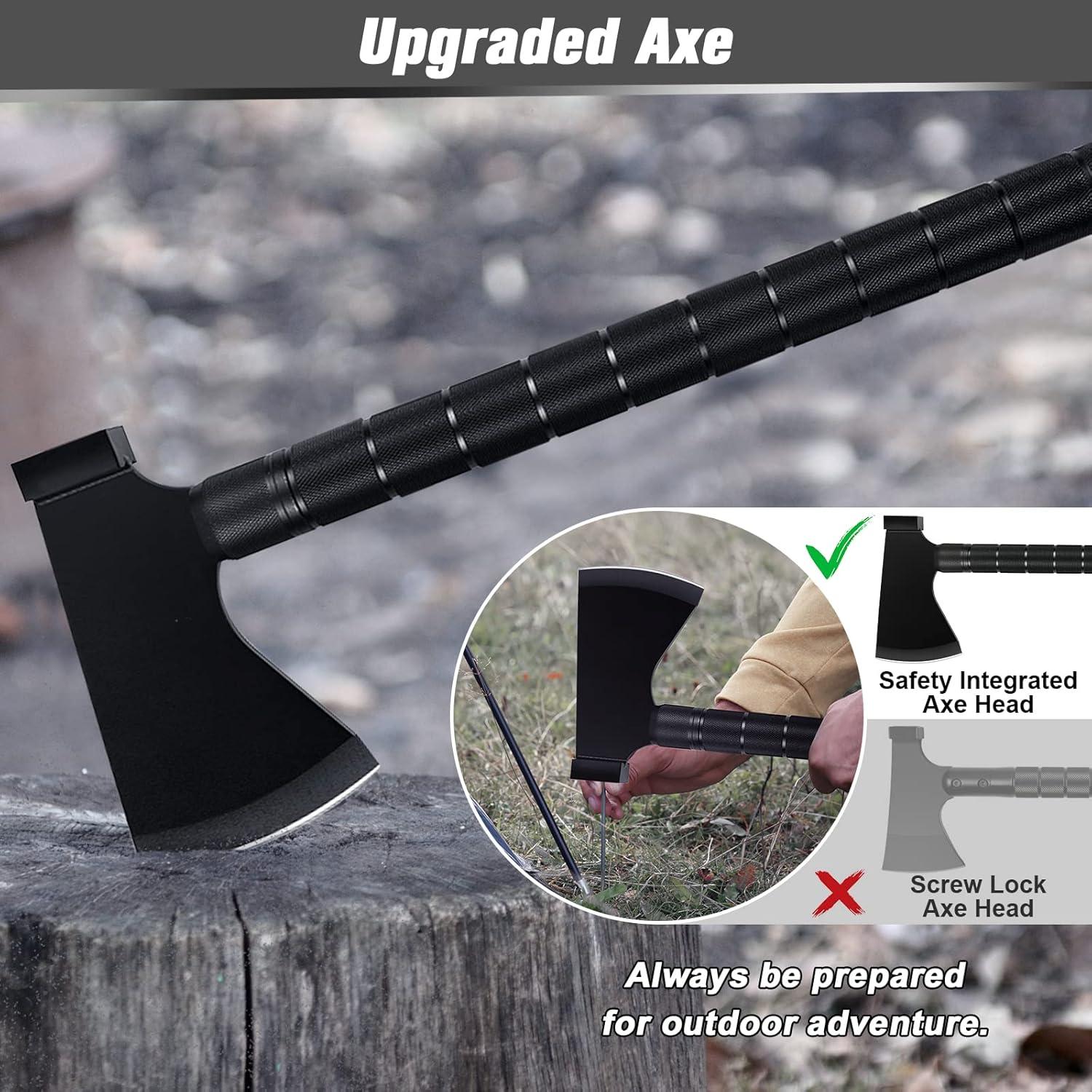 Kit de Supervivencia Off-Road Iunio 19 en 1 con Pala y Hacha