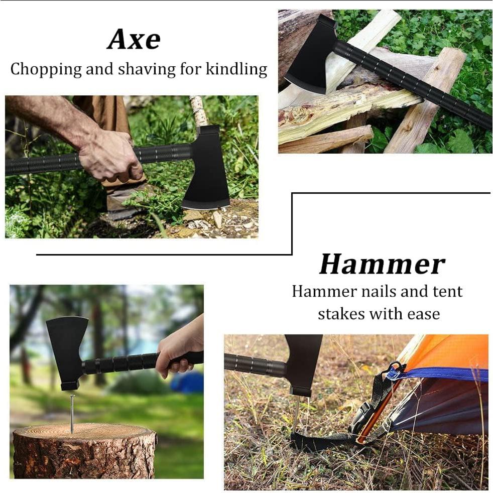 Kit de Supervivencia Off-Road Iunio 19 en 1 con Pala y Hacha