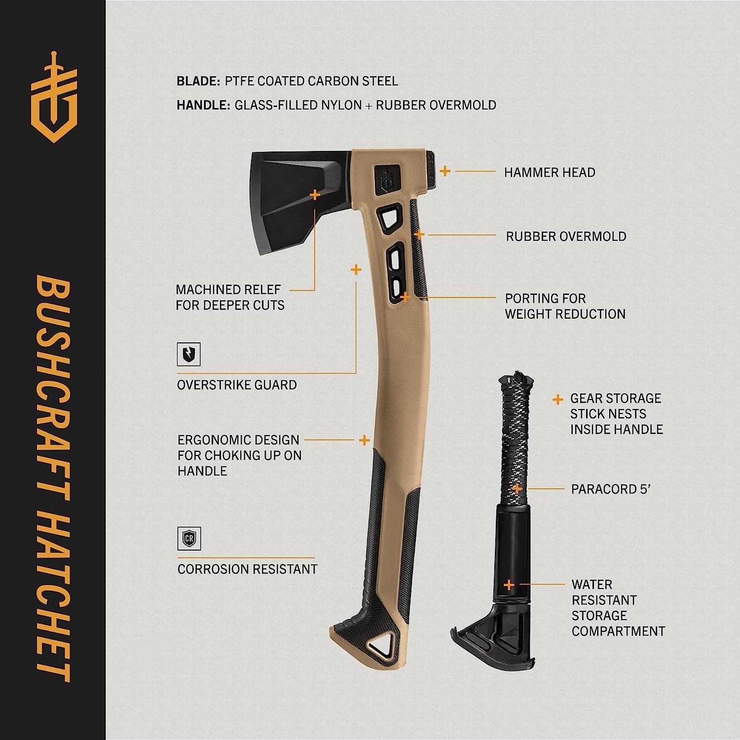 Hacha Bushcraft Gerber Gear 31-003783 - Multiusos 1.09 kg