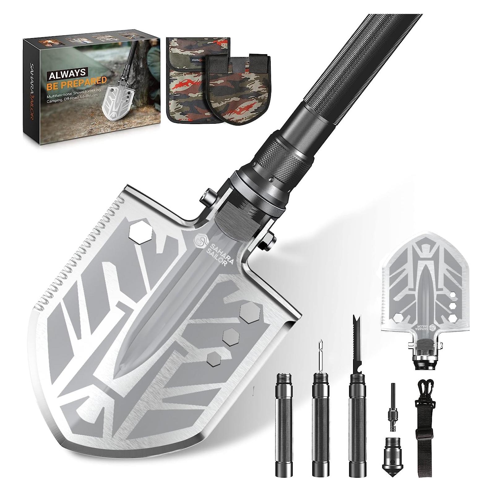 Pala Táctica Plegable Sahara Sailor 23 en 1 - Supervivencia