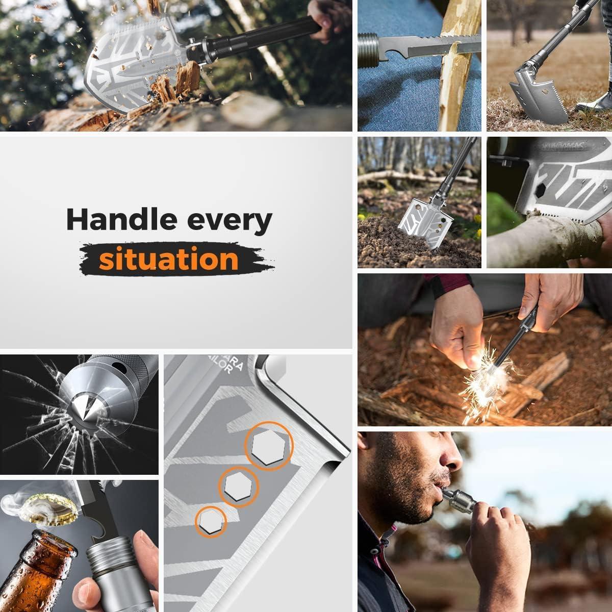 Pala Táctica Plegable Sahara Sailor 23 en 1 - Supervivencia