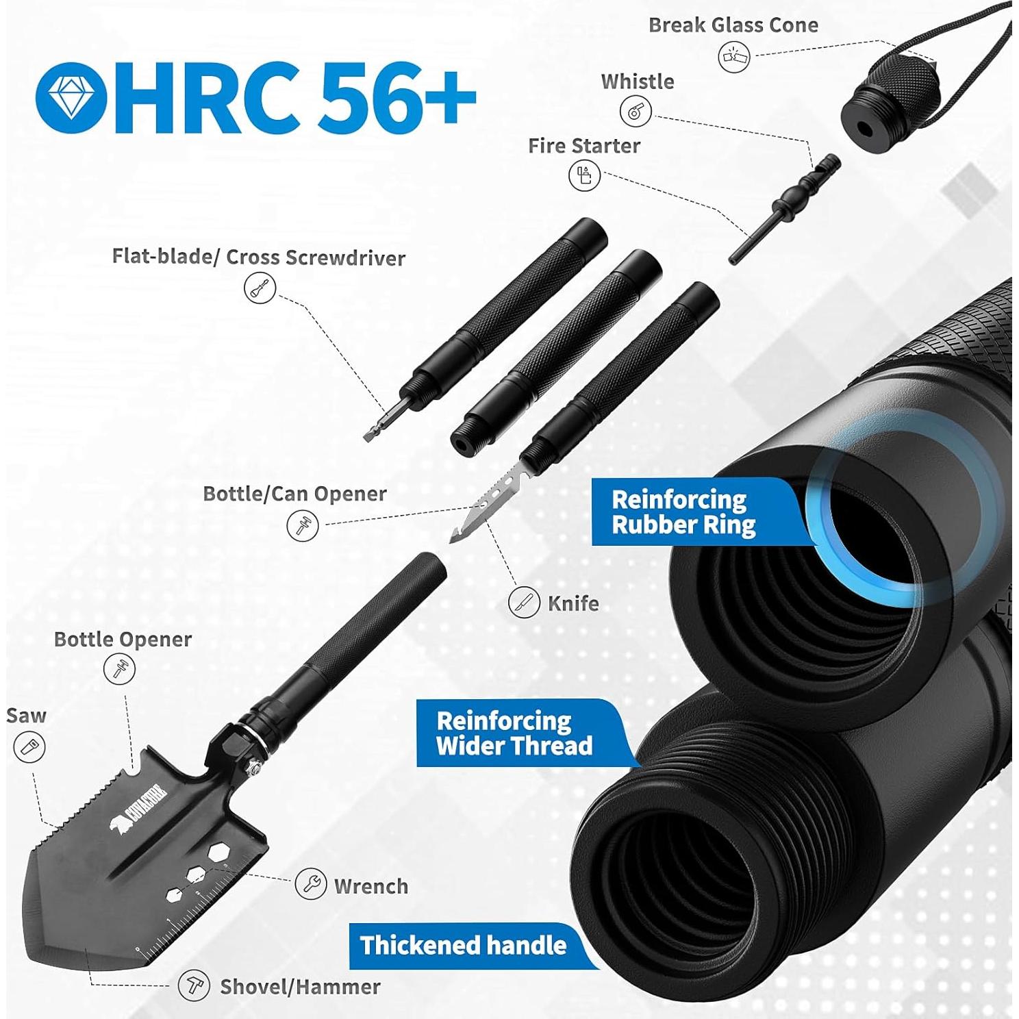 Pala de Supervivencia Covacure Multiusos 3CR13 1.20 kg
