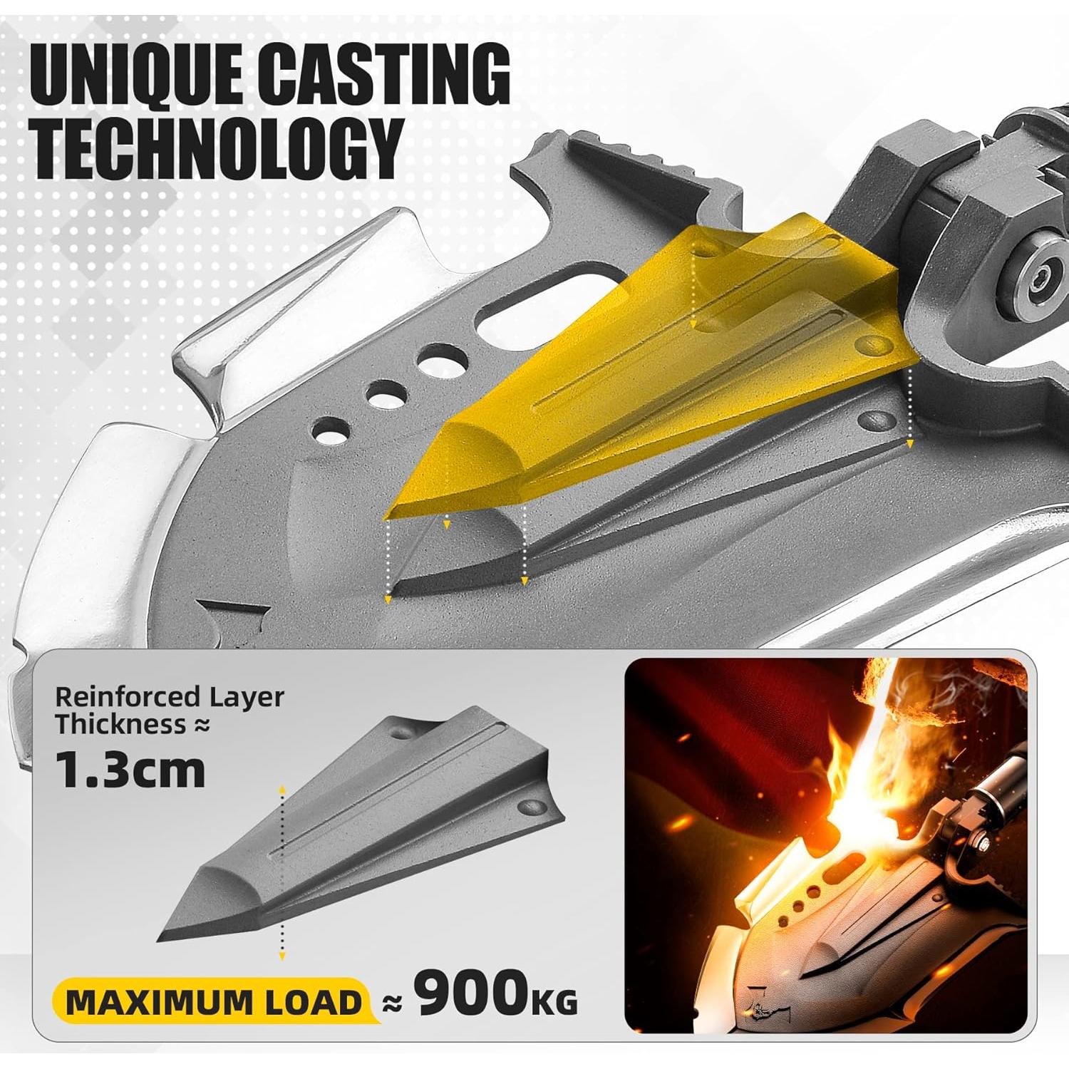 Pala de Supervivencia Zune Lotoo F3 con Hacha 29 en 1