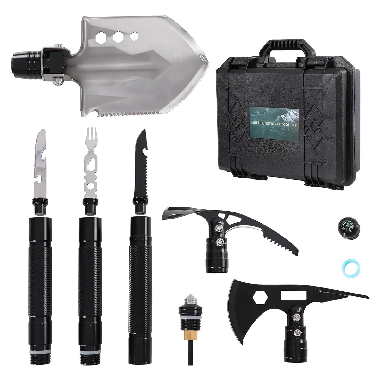 Pala de Supervivencia Multiherramienta 14-en-1 Airctiy - Plegable Táctica