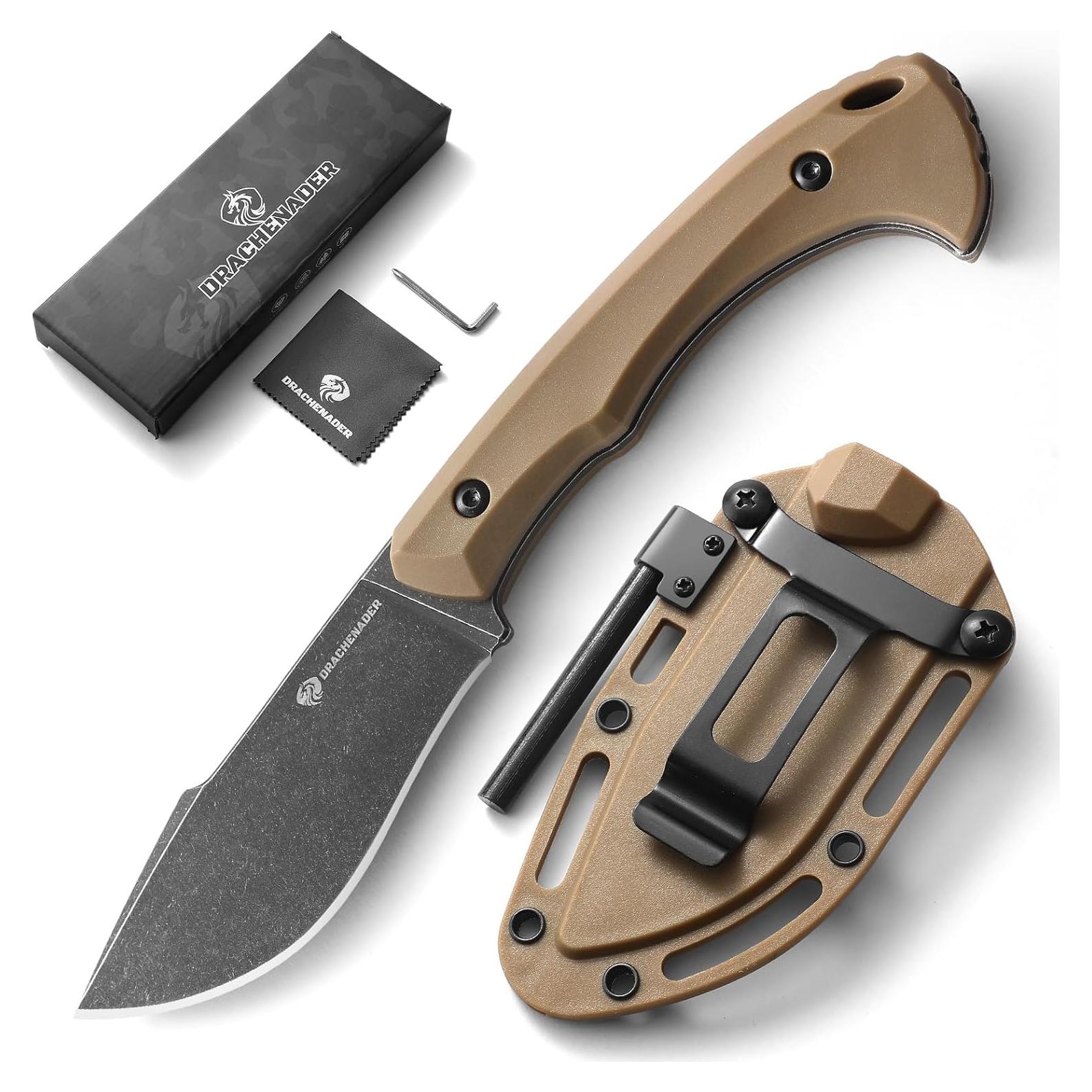 Cuchillo de Supervivencia DRAKENADER L-Y 19.5 cm con Encendedor