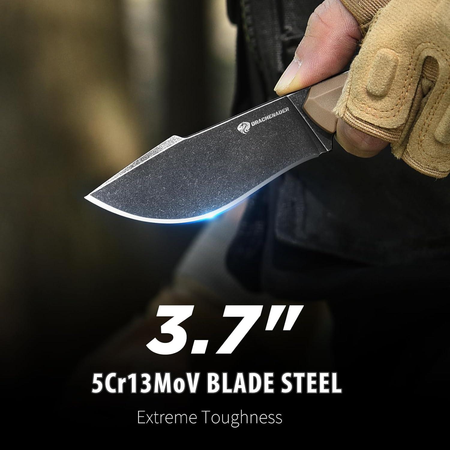 Cuchillo de Supervivencia DRAKENADER L-Y 19.5 cm con Encendedor