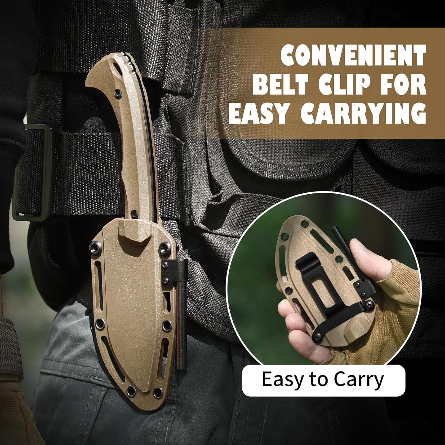 Cuchillo de Supervivencia DRAKENADER L-Y 19.5 cm con Encendedor