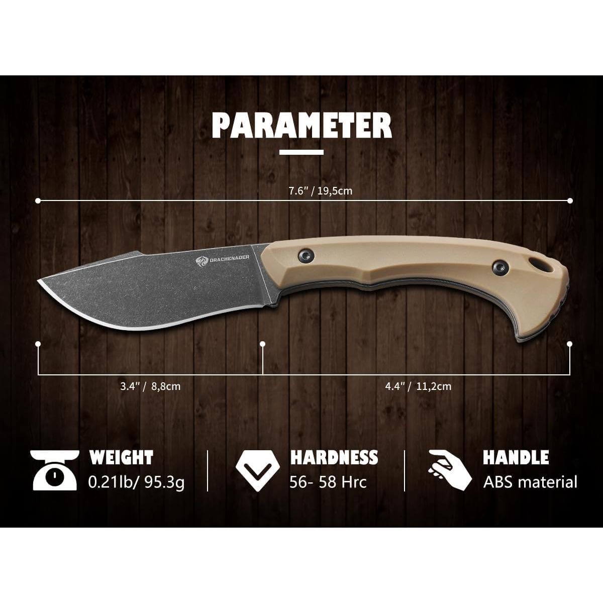 Cuchillo de Supervivencia DRAKENADER L-Y 19.5 cm con Encendedor