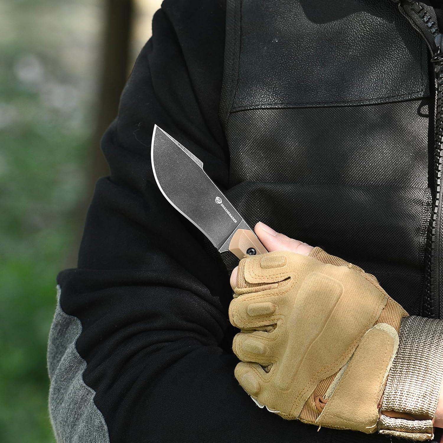 Cuchillo de Supervivencia DRAKENADER L-Y 19.5 cm con Encendedor