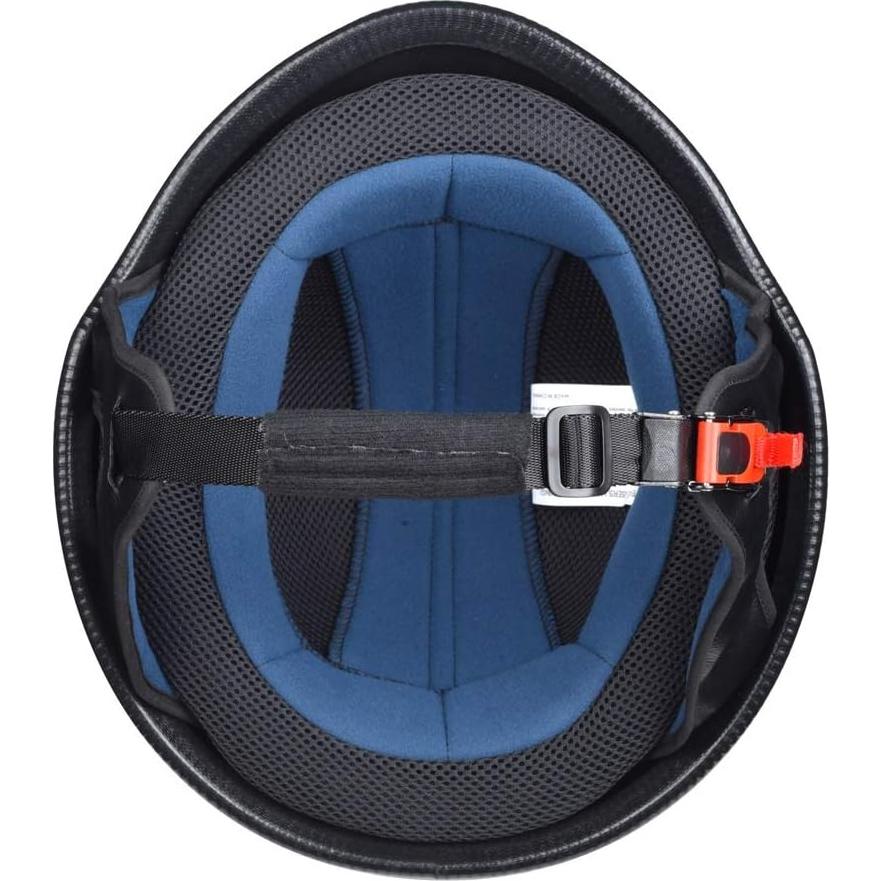 Casco Moto Estilo Alemán AHR RUN-G Medio Negro Mate