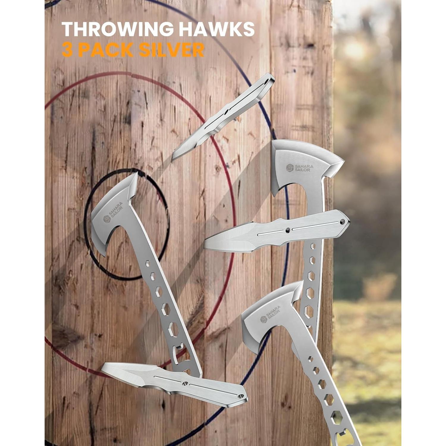 Hachas de Lanzamiento Sahara Sailor - Paquete de 3 Hachas 25.4 cm