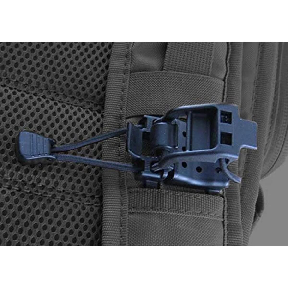 Clips Molle Tácticos AZB - 4 Piezas Nylon Negro