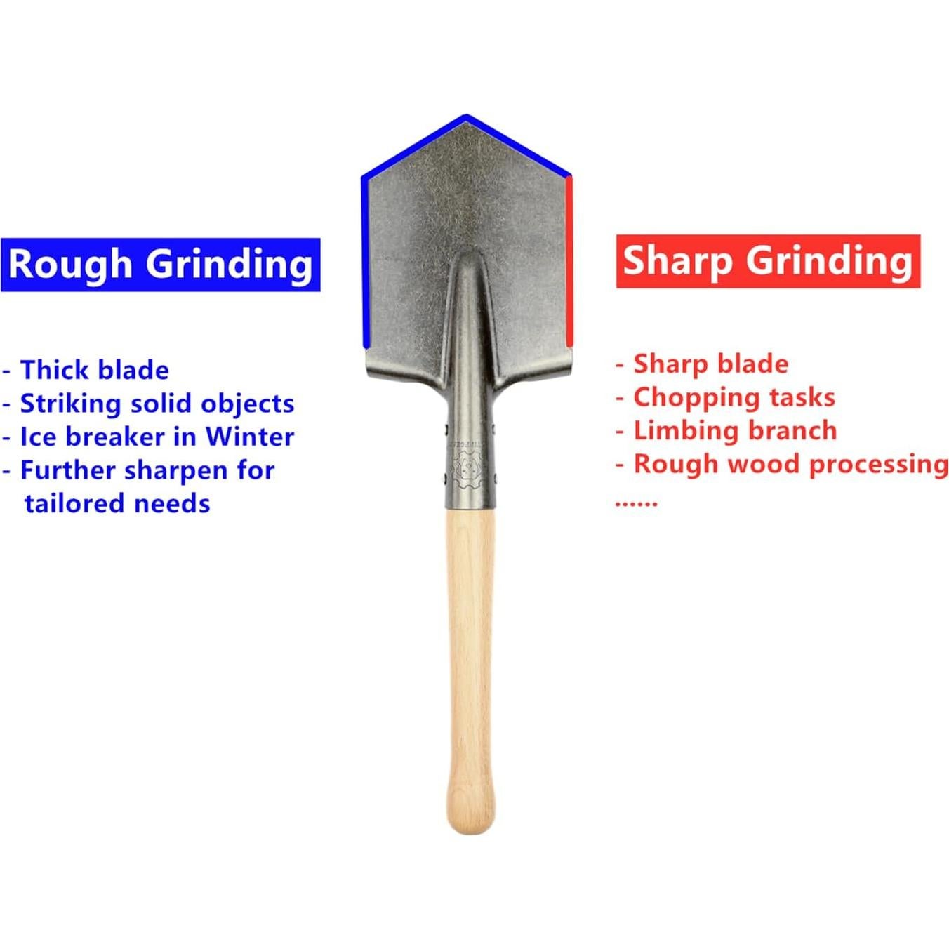 Pala de Batalla Mastiff Gears, Acero al Carbono, 53 cm