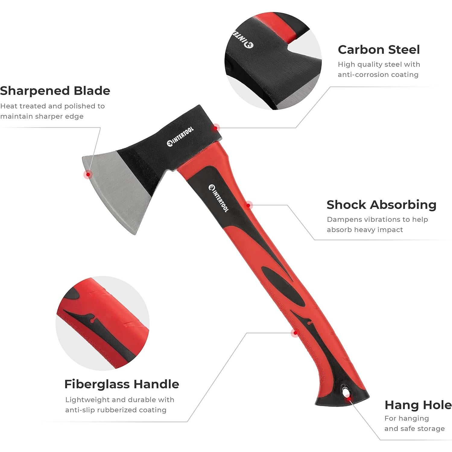 Set de Hachas INTERTOOL HT-0261 y HT-0264 - Fibra de vidrio