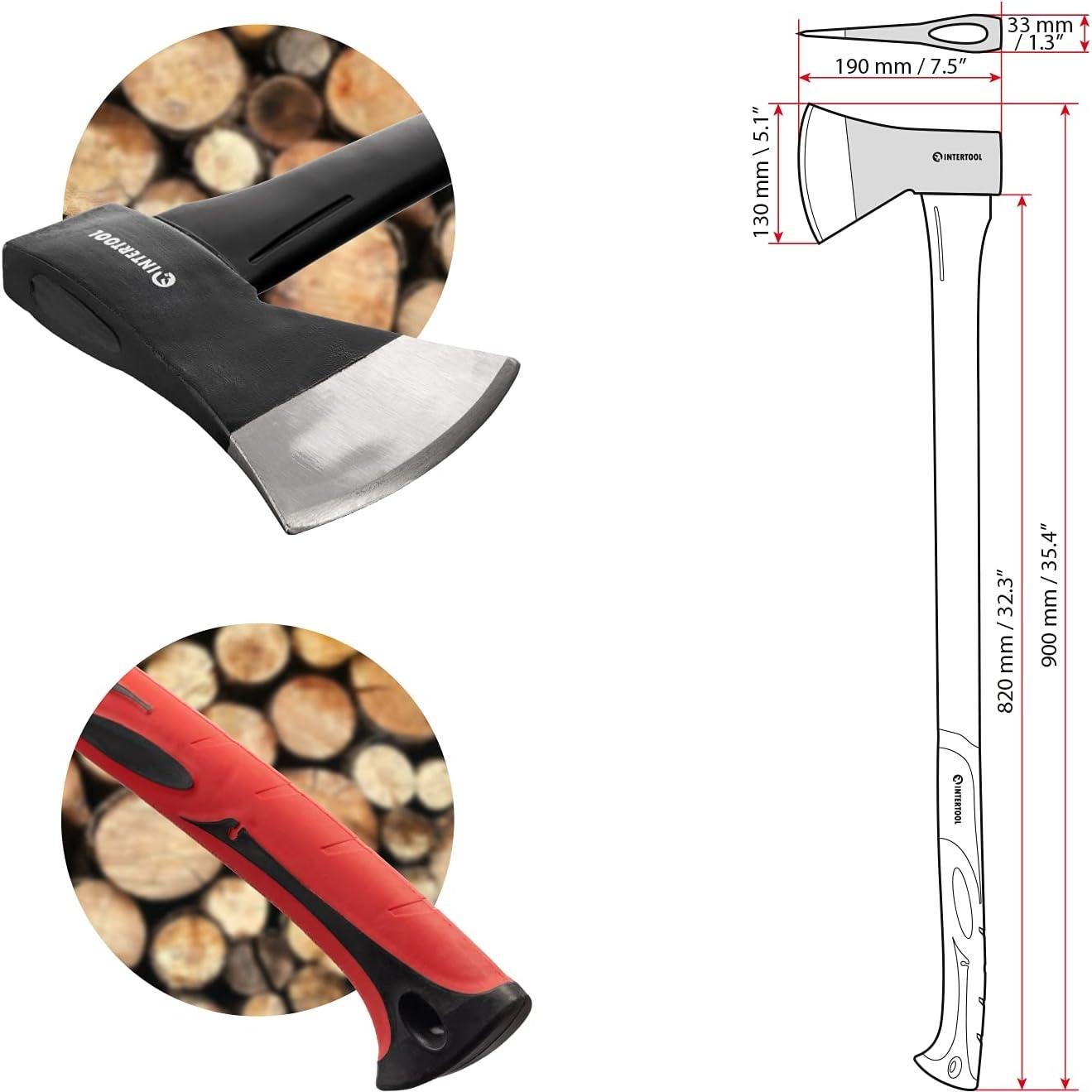 Set de Hachas INTERTOOL HT-0261 y HT-0264 - Fibra de vidrio