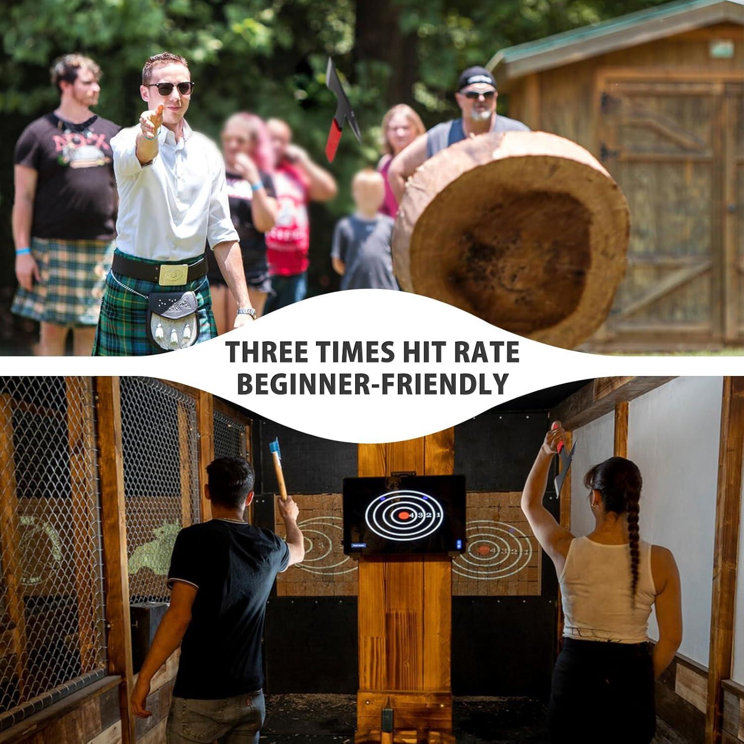 Conjunto de 3 Hachas para Lanzar NedFoss 28.2 cm con Funda