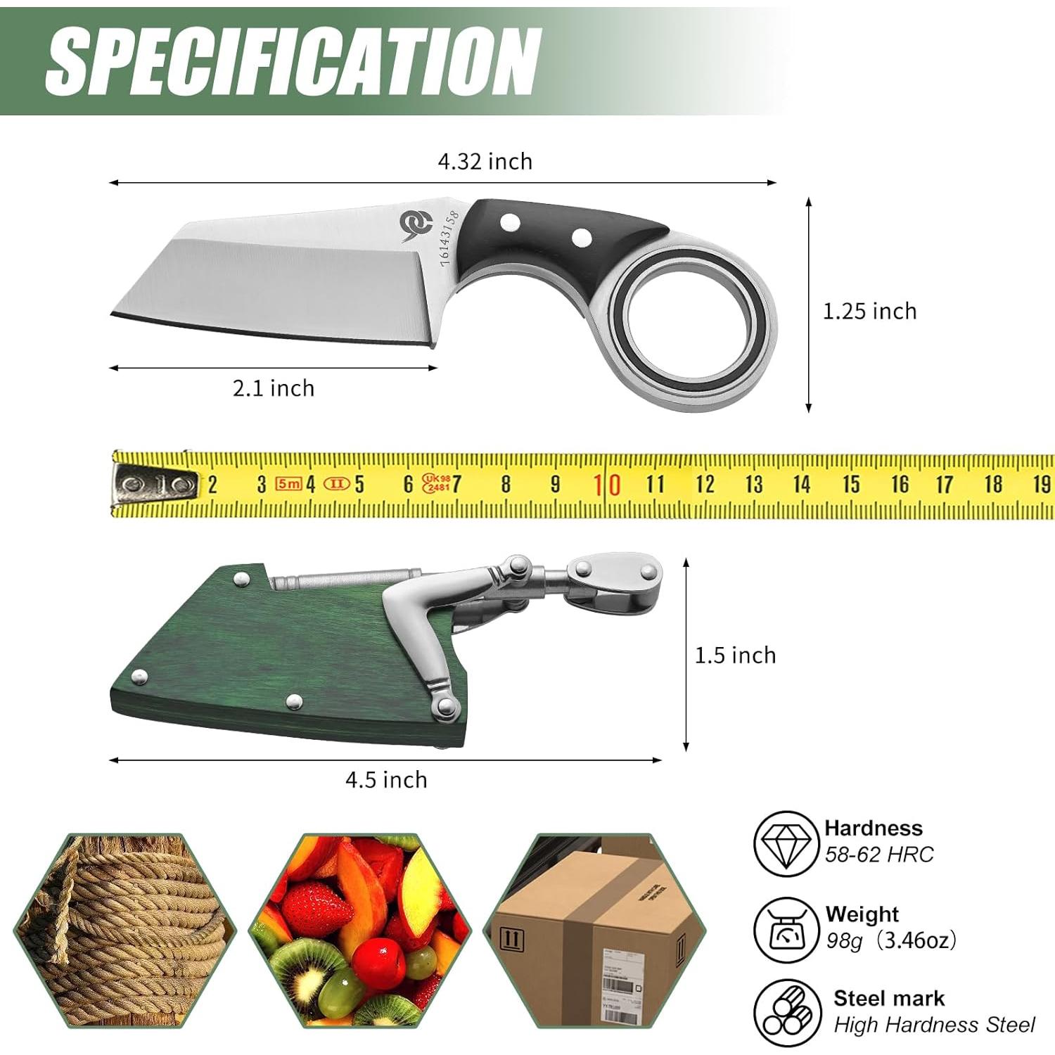 Cuchillo de Bolsillo LEASUR LDX con Brazo Mecánico 12.5 cm Verde