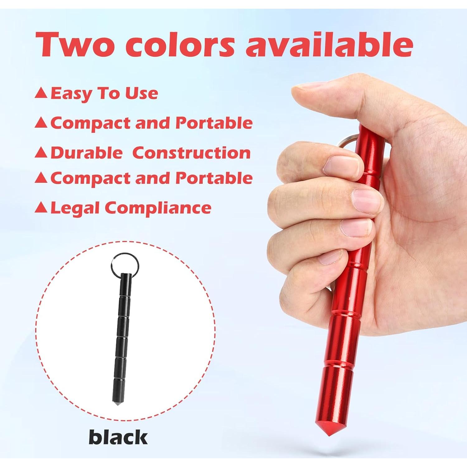 Herramienta Rompe Cristales Táctica 2 Piezas Aluminio Defensa