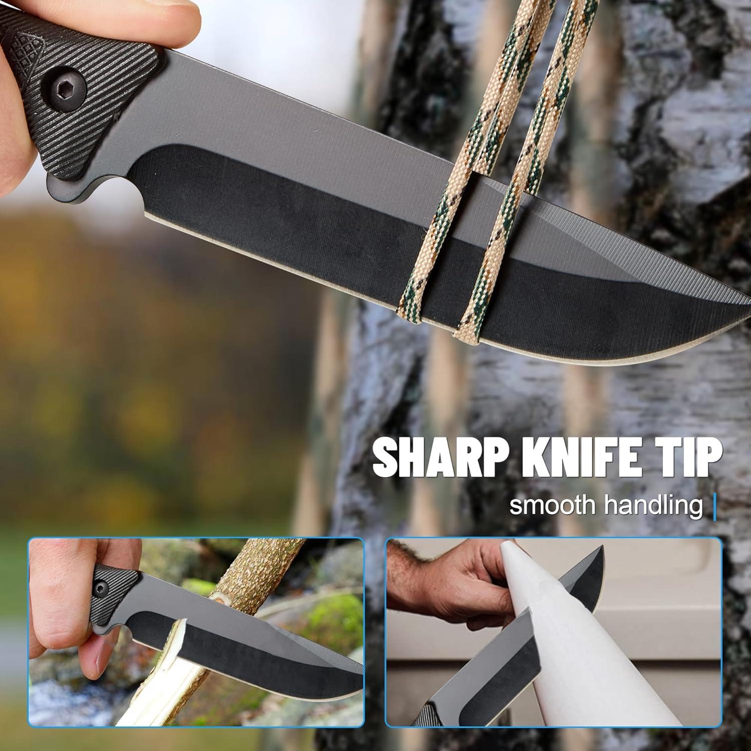 Cuchillo de Supervivencia Fijo OYDXTMU 27.94 cm con Funda