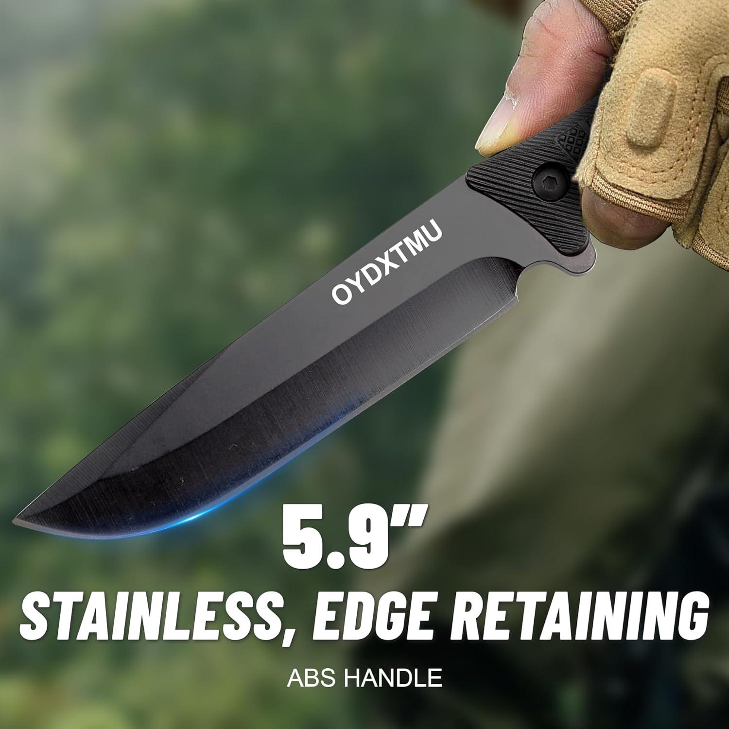 Cuchillo de Supervivencia Fijo OYDXTMU 27.94 cm con Funda