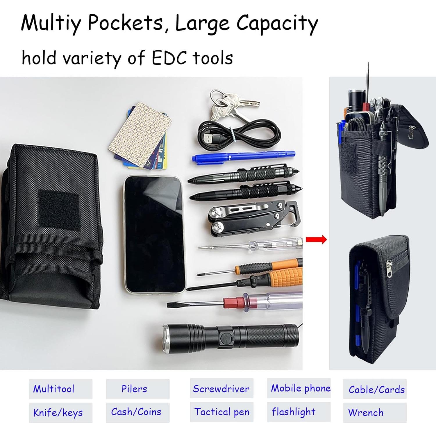 Bolsa de Herramientas de Cintura FAUDRECRO Nylon Resistente